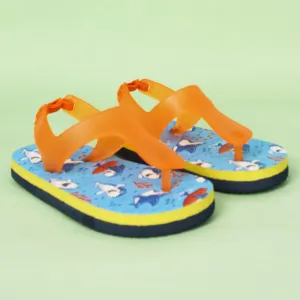 Blue Shark Theme Flip Flops