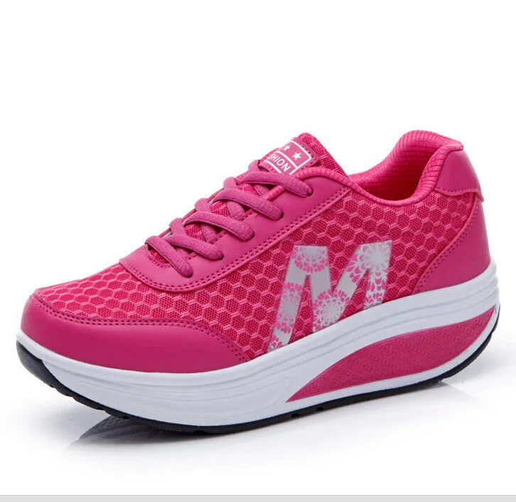 2016 Slimming women running shoes women sneakers Women Platform Fitness Shoes Lady Spring Summmer Fitness shoes #2716