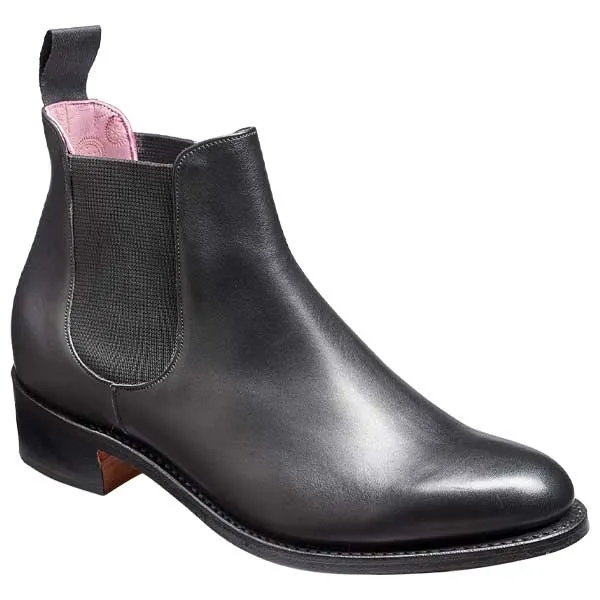 60% OFF BARKER Violet Boots - Ladies Chelsea - Black Calf - Size: UK 3.5