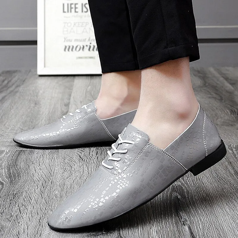 Advbridge Newest Formal Shoes Dress Fashion Men Loafers Genuine Leather Oxford Shoes for Men Moccasins Wedding Shoes Male Driving Flats