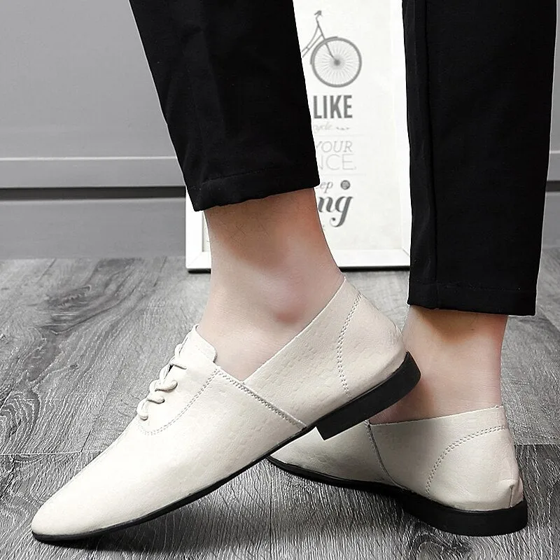 Advbridge Newest Formal Shoes Dress Fashion Men Loafers Genuine Leather Oxford Shoes for Men Moccasins Wedding Shoes Male Driving Flats