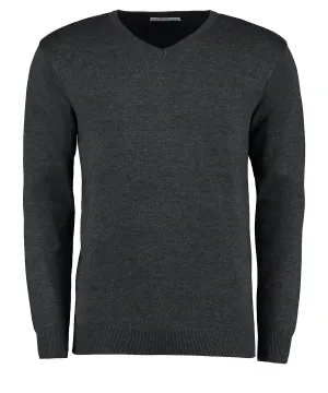 Arundel v-neck sweater long sleeve (classic fit) | Graphite