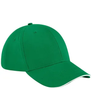 Athleisure 6-panel cap | Kelly Green/White