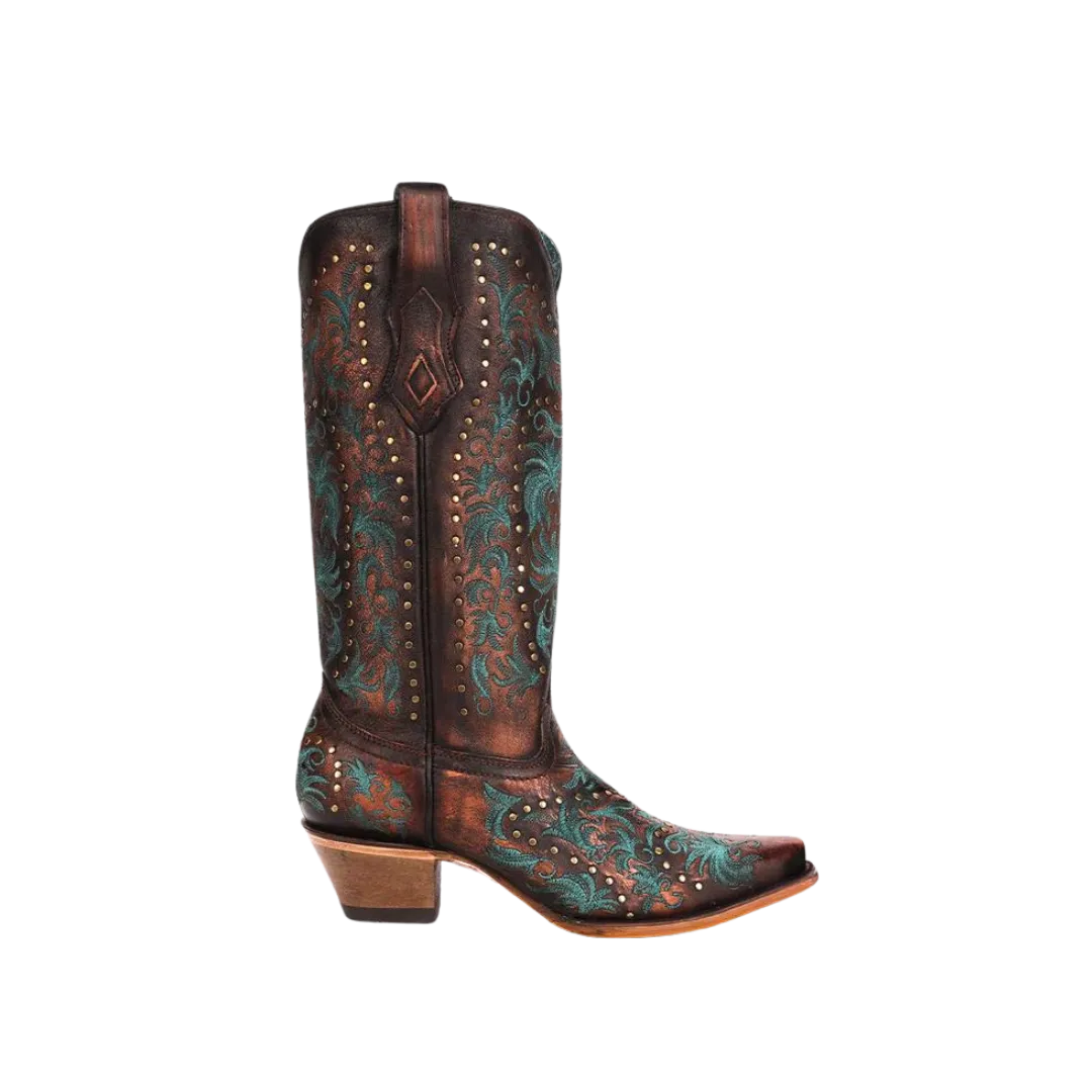 Corral Women's Copper Embroidery And Studs Boots