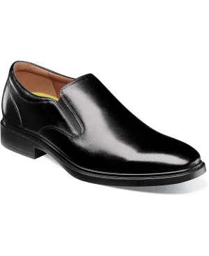 Florsheim Men's Waterproof Slip-on Shoes with Plain Toe, Black