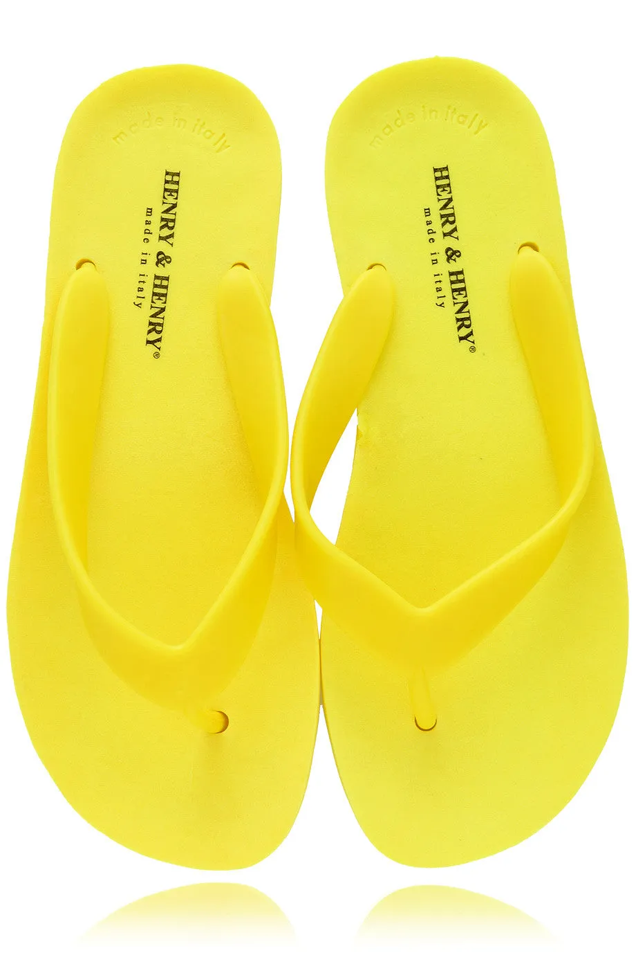 HENRY & HENRY FLIPPER Yellow Fluo Flip Flops