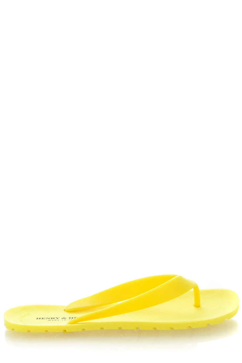 HENRY & HENRY FLIPPER Yellow Fluo Flip Flops