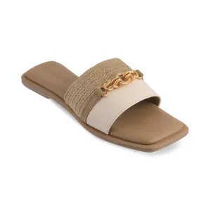 IVY- IVORY JUTE FLATS