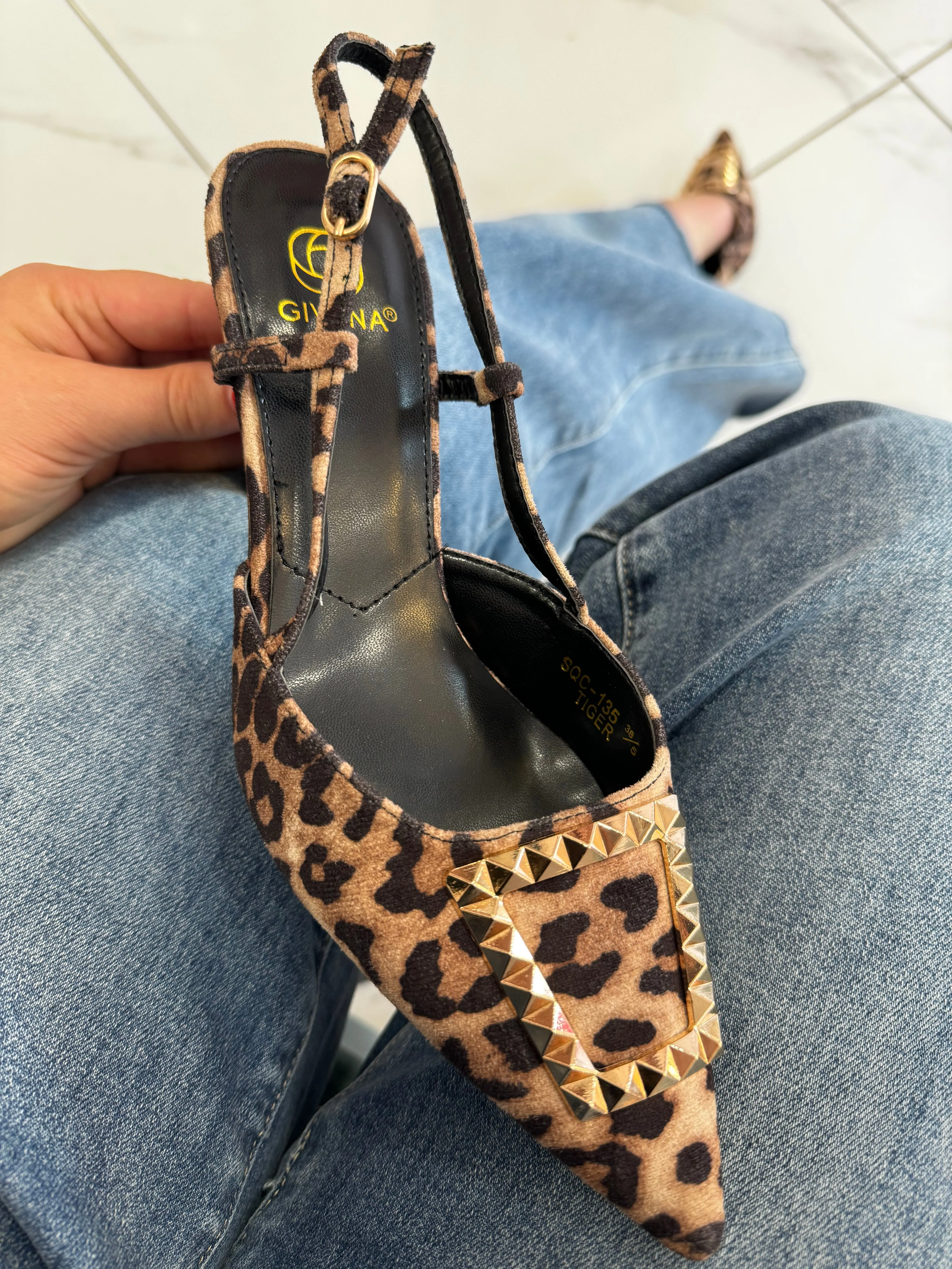 Jessi Sling Back Kitten Heel