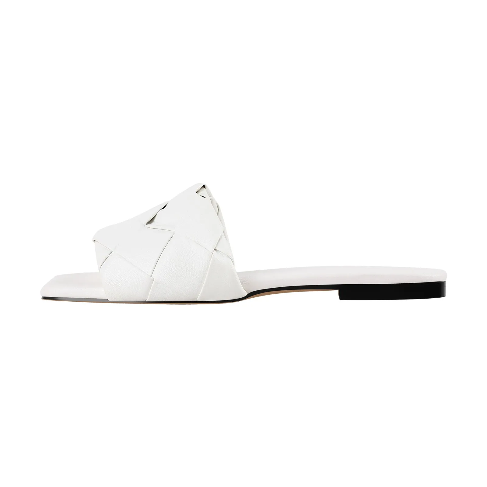 Open Toe Slip on Flat Slipper