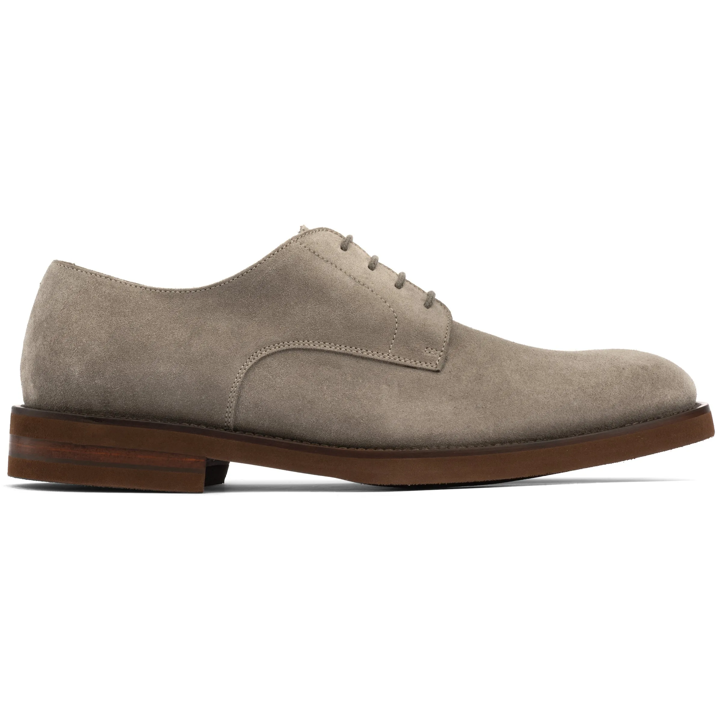 Peterson Taupe Suede Derby Lace Up