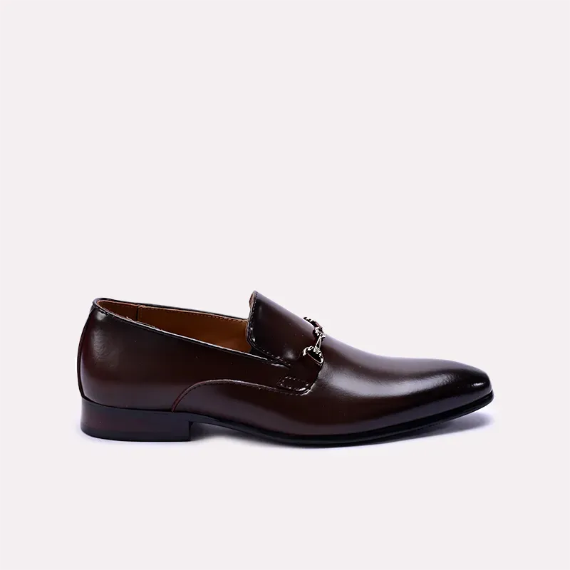 Roderick Dark Brown Narrow Toe Formal Loafers 0111065