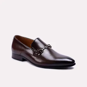 Roderick Dark Brown Narrow Toe Formal Loafers 0111065