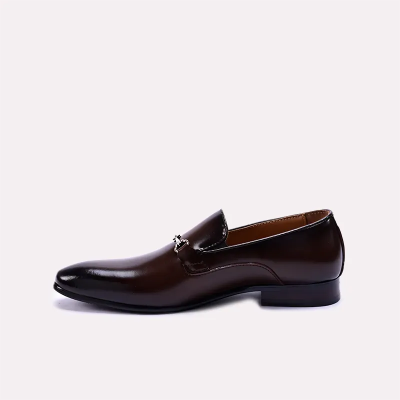 Roderick Dark Brown Narrow Toe Formal Loafers 0111065