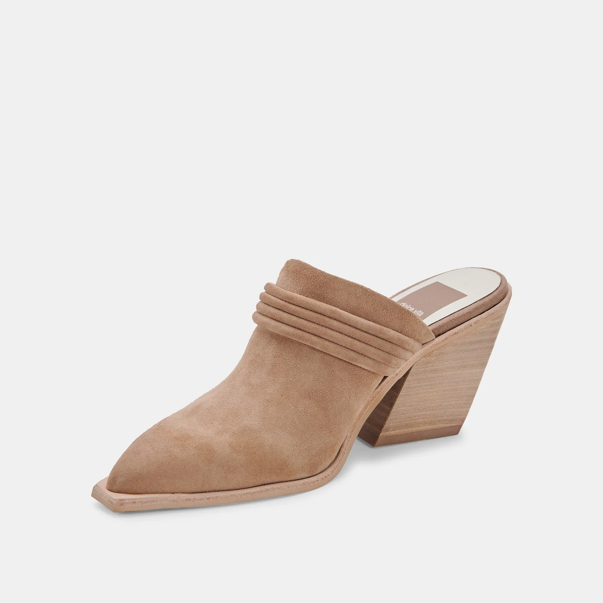 SITA MULES MUSHROOM SUEDE