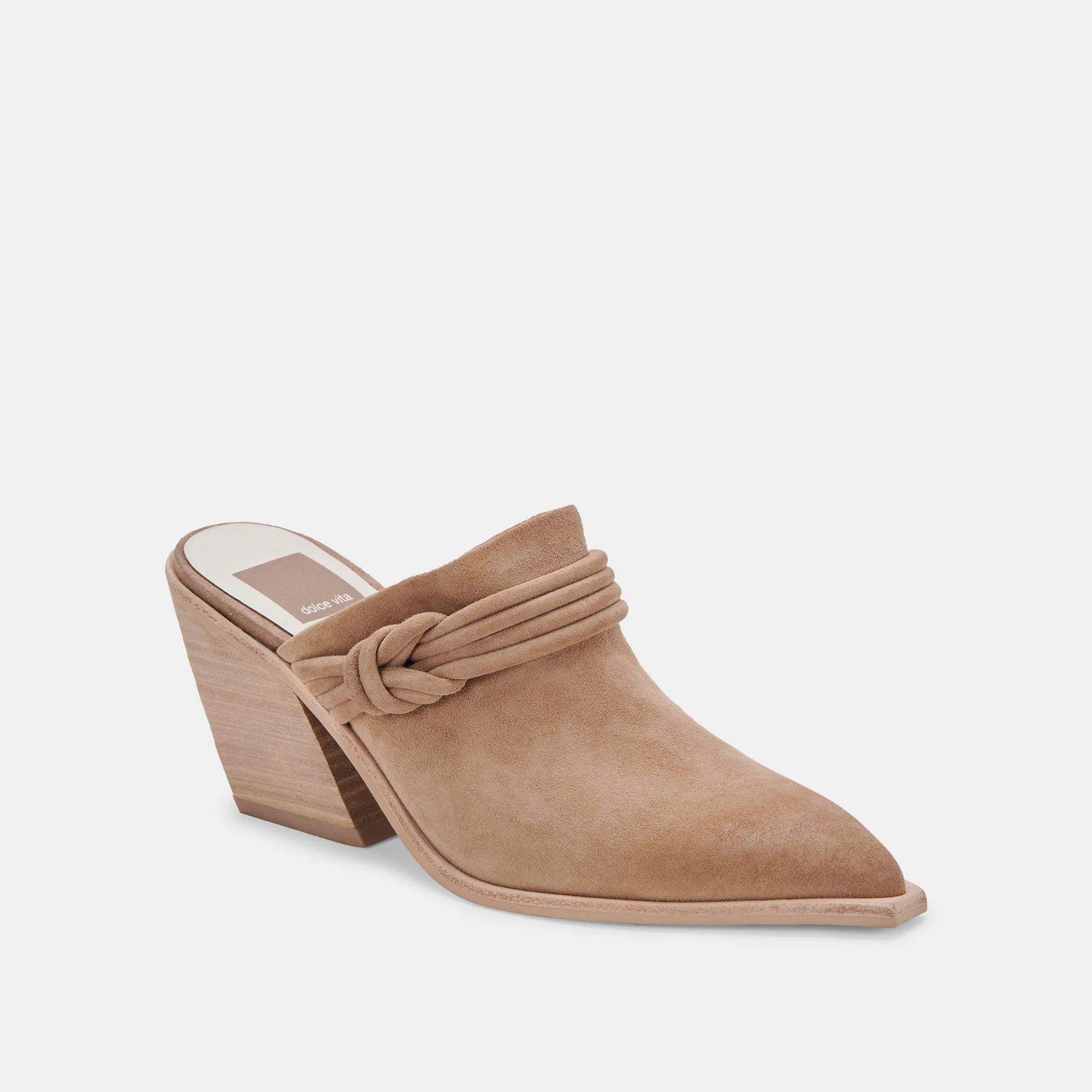 SITA MULES MUSHROOM SUEDE