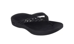 Skechers Womens Arch Fit Maui Beach Bound Black