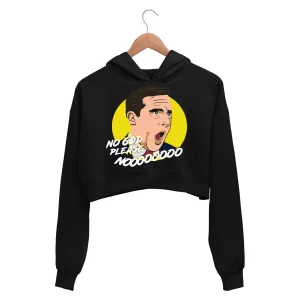 The Office Crop Hoodie - God No Please No