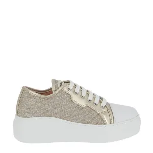 Unisa Fidan Metallic Gold Platform Sneaker